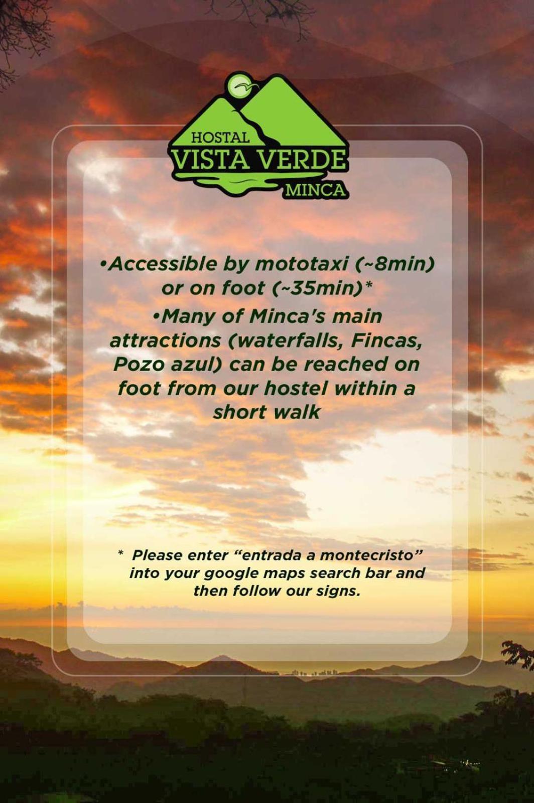 Hostal Vista Verde Minca Extérieur photo